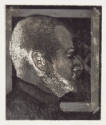 Ray E. George, Self Portrait, 1981, 1981, Aquatint and etching on paper, 9 1/4 x 7 11/16 inches…