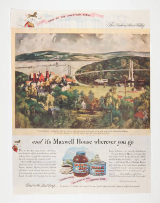 Advertisement for Maxwell House featuring Georgina Klitgaard's View of Kingston