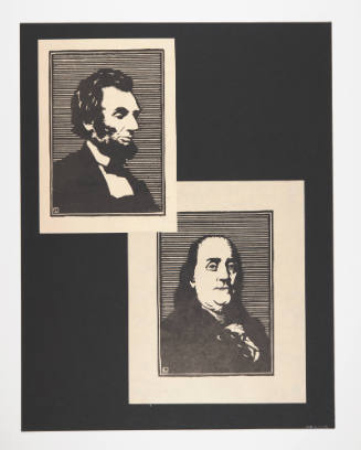 Will Rogers (recto) Ben Franklin and Abraham Lincoln (verso)