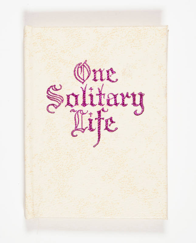 One Solitary Life