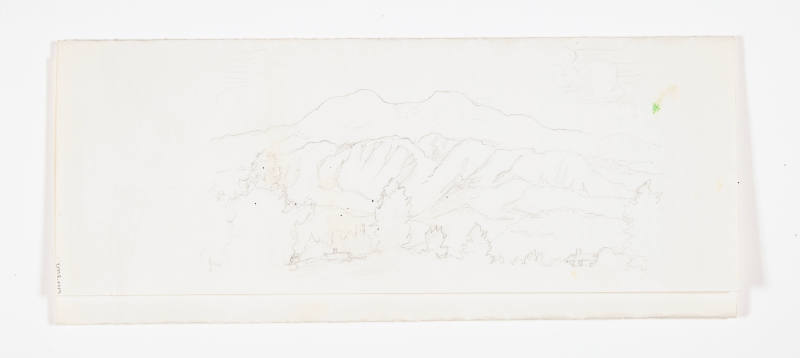 Sketch of Saddleback on Saddleback Western Art Gallery brochure