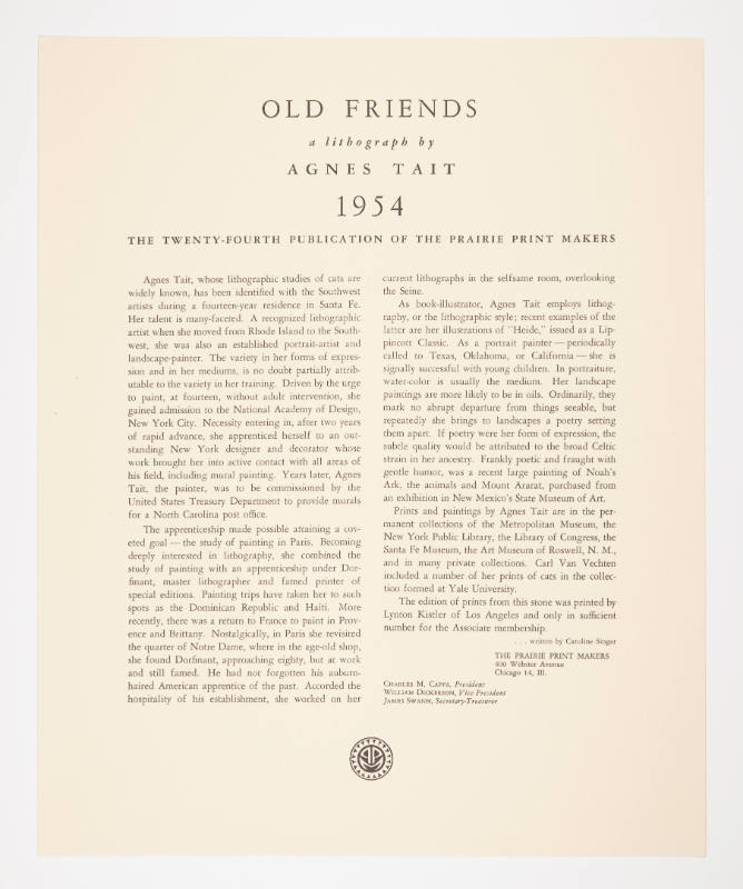 "Old Friends" leaflet