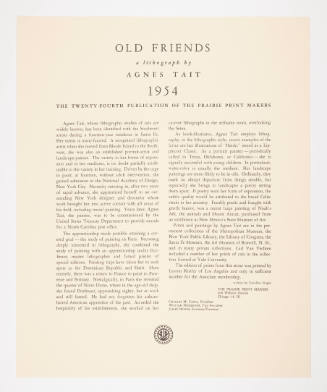 "Old Friends" leaflet