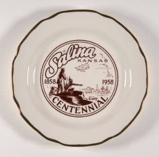 Salina, Kansas centennial plate