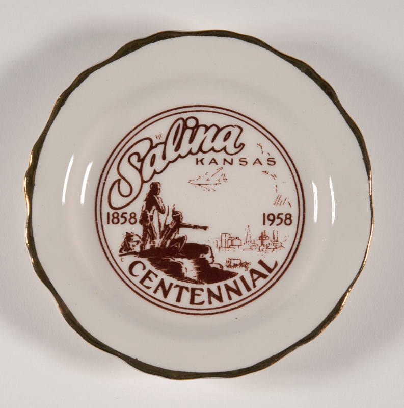 Salina, Kansas centennial plate