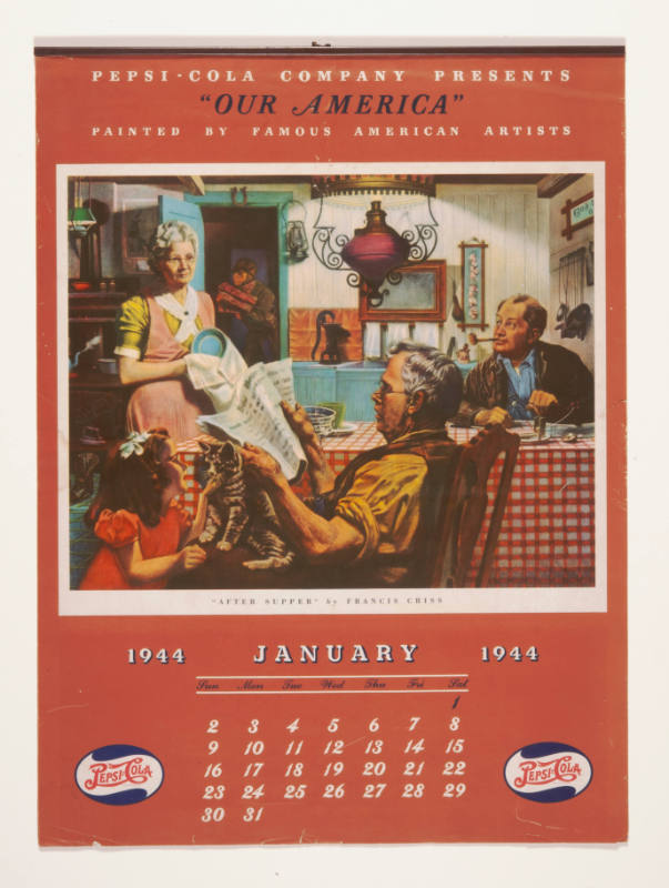 Pepsi-Cola Calendar for 1944