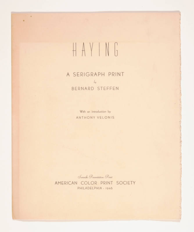 Haying (print folio)