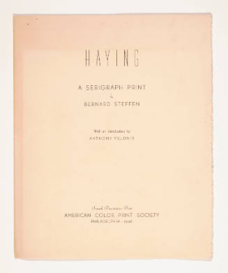 Haying (print folio)
