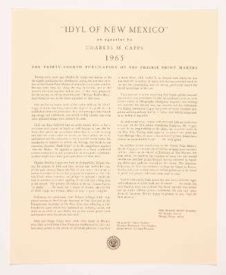 "Idyl of New Mexico" leaflet