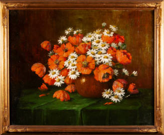 Title unknown (still life with poppies and daisies)