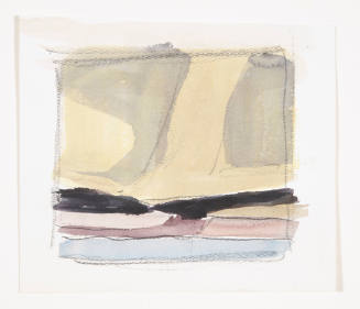 Oscar Vance Larmer, title unknown (Flint Hills sketch in blue, pink, purple, and yellow), ca. 2…