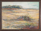 Oscar Vance Larmer, Grain Belt, 1970, oil with oil pastel, 18 x 24 in., Kansas State University…