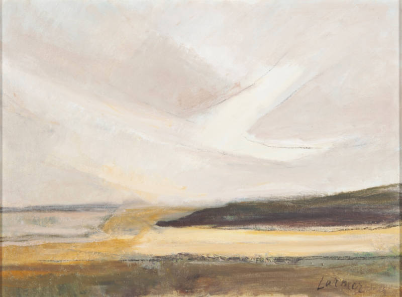 Oscar Vance Larmer, title unknown (Flint Hills), late 20th century, oil on canvas, 18 x 24 in.,…