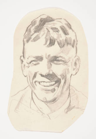 Study of a man's face (Charles Lindbergh)