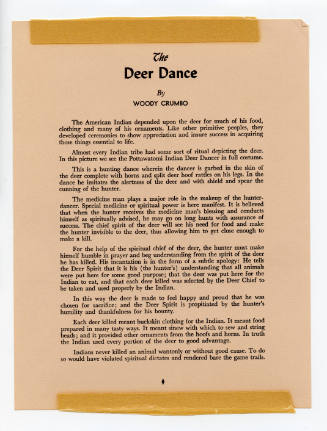 "Deer Dancer" Information