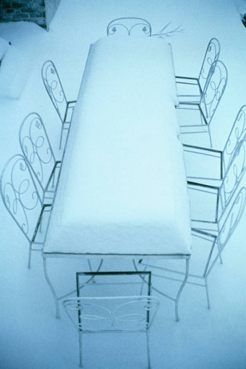 Gordon Roger Alexander Buchanan Parks, Table in Snow (backyard of Parks home, White Plains, New…
