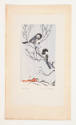 Margaret Evelyn Whittemore, Chickadees, ca. 1935, linocut, 7 x 4 in., Kansas State University, …
