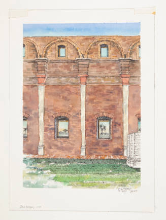 F. Gene Ernst, Jesus Paraguay - Ruins, May 25, 2003, watercolor and ink, 11 5/8 x 8 1/4 in., Ka…