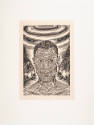 Douglas Bourgeois, Warrior, 2013, Linocut with chine collé, 18 x 12 in., Kansas State Universit…