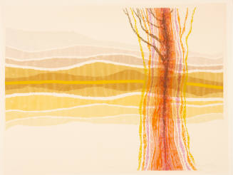Bernard Joseph Steffen, Tree, ca. 1970, screenprint, 18 x 24 in., Kansas State University, Mari…
