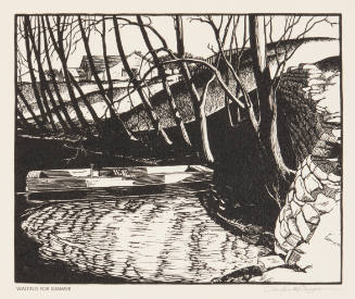 Charles Merrick Capps, Waiting for Summer, 1931, woodcut, 7 3/4 x 9 1/2 in., Kansas State Unive…