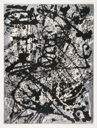 Eugene (Gene) Louis Fieldhammer, After Jackson Pollock, 1947, oil on canvasboard, 24 x 18 in., …
