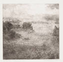 Thomas D. Edwards, Flinthills Landscape, 1982, etching, 8 3/4 x 8 3/4 in., Kansas State Univers…