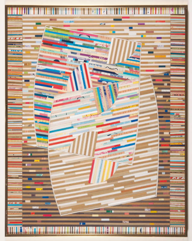 Elmer Holzrichter, Two Sheets, ca. 1985, collage, 28 x 22 1/4 in., Kansas State University, Mar…