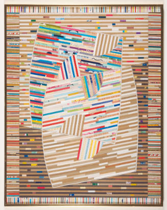 Elmer Holzrichter, Two Sheets, ca. 1985, collage, 28 x 22 1/4 in., Kansas State University, Mar…