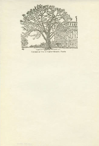 Cottonwood Tree on Capitol Grounds, Topeka, Kansas (page proof)