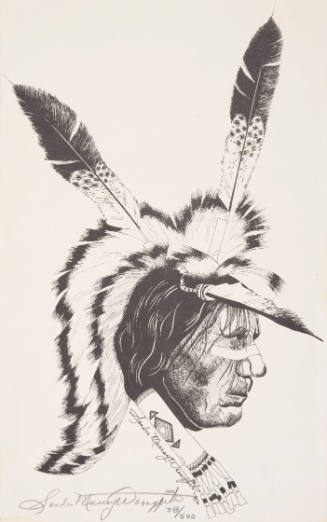 Title unknown (portrait of a Native American man)