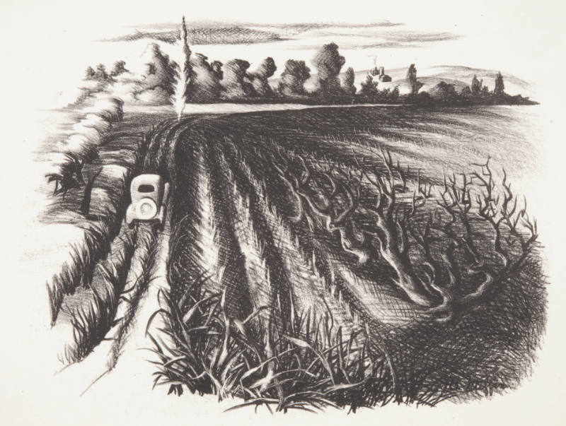 Bernard Joseph Steffen, Bucks County, ca. 1935, lithograph, 9 3/8 x 2 1/2 in., Kansas State Uni…