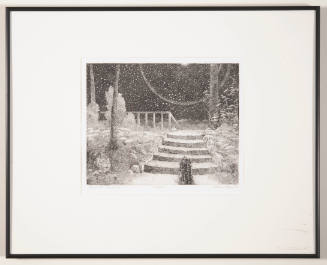 James Munce, Starlight Staircase, 1990, etching, 7 7/8 x 9 7/8 in., Kansas State University, Ma…