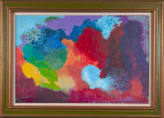 Patrick McJury, The Blessing of Warmth, 1969, acrylic on canvas, 23 7/8 x 35 ¾ in., Kansas Stat…