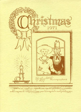 Herschel C. Logan, LogAnne Photography Christmas card, ca. 1980, metalpoint, 6 1/8 x 4 1/2 in.,…