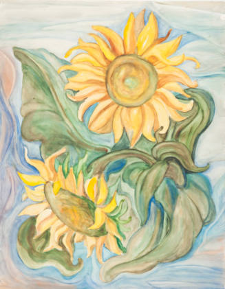 Sue Jean Covacevich (United States)
Title unknown (two sunflowers), ca. 1985
Watercolor on pa…