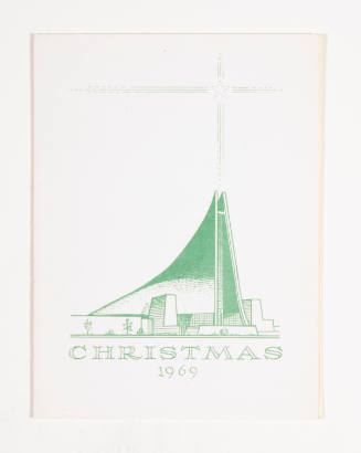 Herschel C. Logan, Christmas 1969, 1969, Metal relief print, 6 x 4 7/16 in., Kansas State Unive…