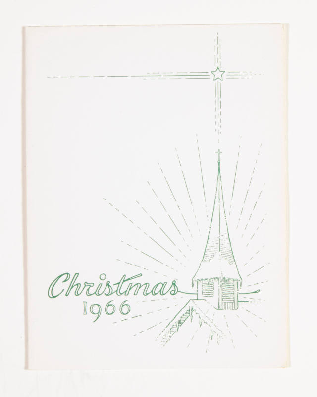 Herschel C. Logan, Christmas 1966 (card), 1966, metal relief print, 6 1/8 x 4 5/8 in., Kansas S…