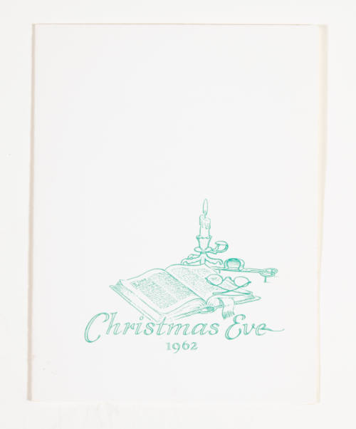 Herschel C. Logan, Christmas Eve 1962 (card), 1962, metal relief print, 6 1/8 x 4 5/8 in., Kans…