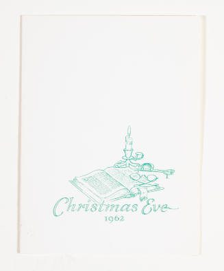 Herschel C. Logan, Christmas Eve 1962 (card), 1962, metal relief print, 6 1/8 x 4 5/8 in., Kans…
