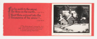 Herschel C. Logan, Christmas card, 1975, metal relief print with photomechanical reproduction, …