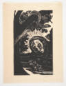 José Alicea, Untitled, 1969, woodcut, 14 7/8 x 7 3/4 in., Kansas State University, Marianna Kis…