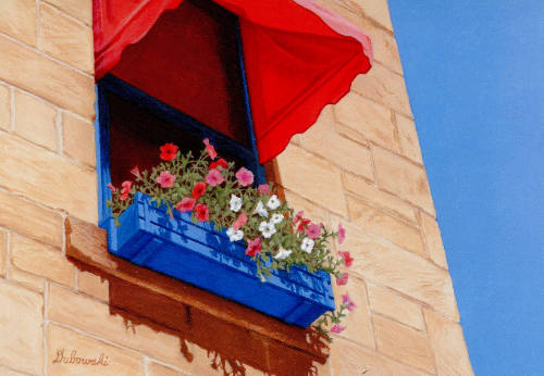 Emily Dubowski, Flowers in the Sky, 1993, photomechanical reproduction, 4 x 6 in., Kansas State…