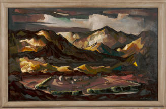 Doel Reed, Valdez, ca. 1955, oil on canvas, 24 5/16 x 40 3/8 in., Kansas State University, Mari…