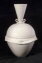 John Kudlacek, White Skirted Vase, ca. 1994, glazed stoneware, 15 x 10 1/8 in., Kansas State Un…