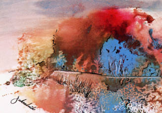 Colette Stuebe Bangert, Autumn, 1978, photomechanical reproduction, 4 x 5 13/16 in., Kansas Sta…