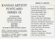 Association of Community Arts Councils of Kansas, Kansas Artists' Postcard Series title card, 1…