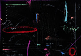 Barbara Waterman-Peters, Map #56 (postcard), 1987, photomechanical reproduction, 4 x 5 13/16 in…