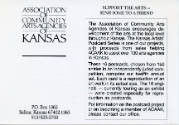 Association of Community Arts Councils of Kansas, Kansas Artists' Postcard Series title card, 1…