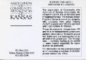 Association of Community Arts Councils of Kansas, Kansas Artists' Postcard Series title card, 4…